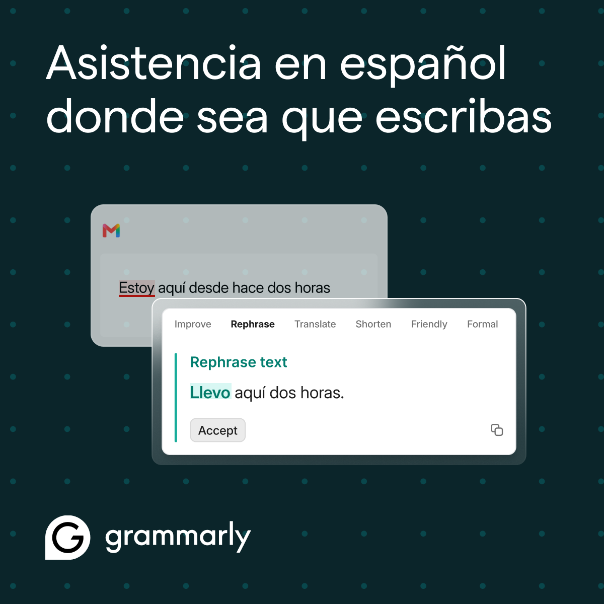 Grammarly Facebook ad