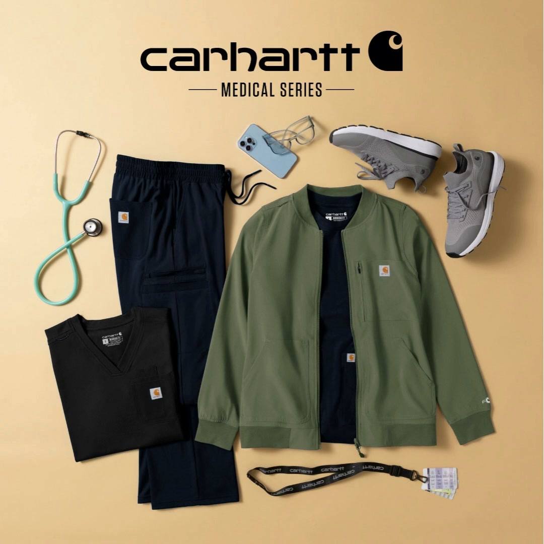 Wink Scrubs Facebook ad: CARHARTT COLOR DROP
