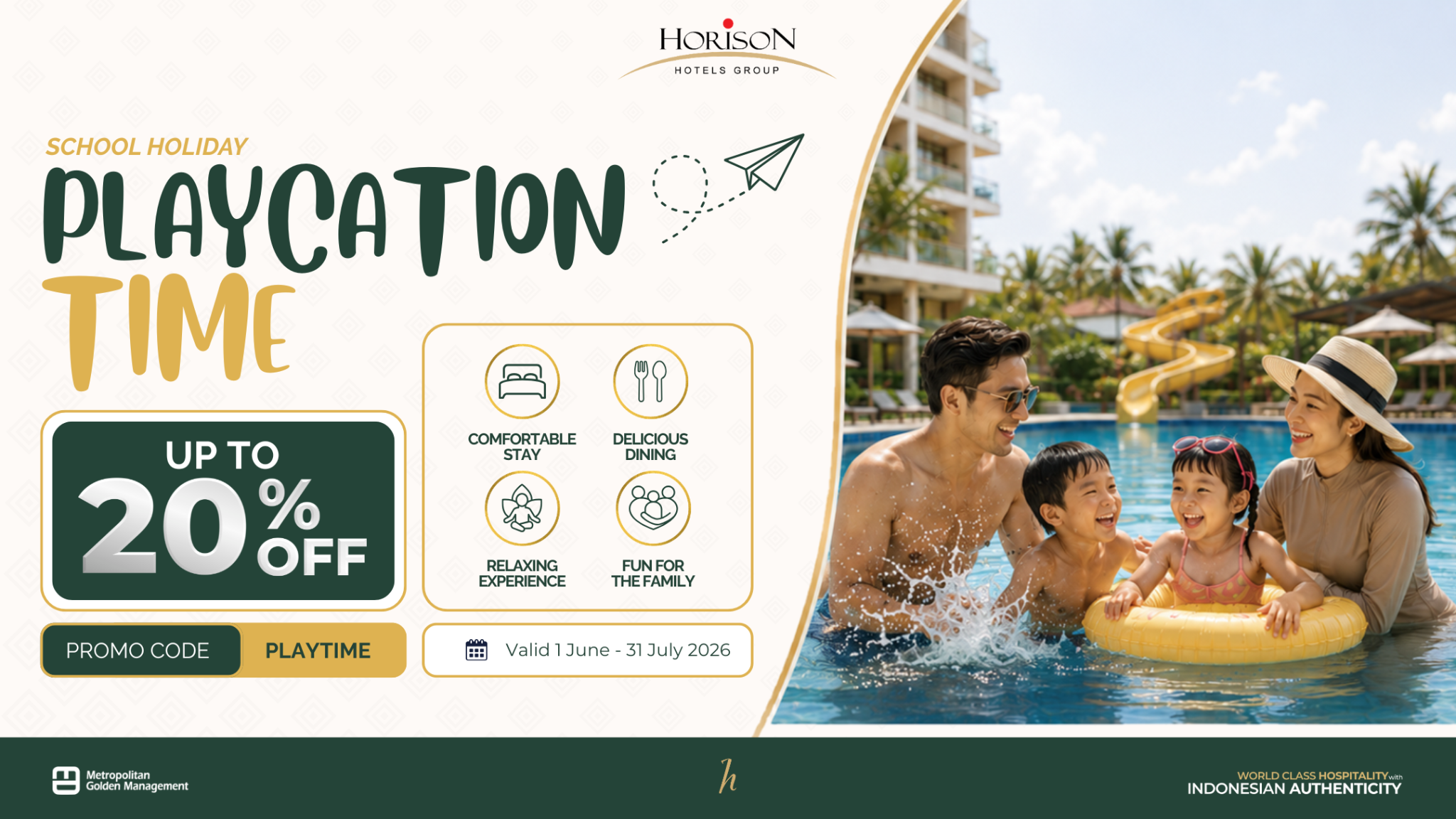 Horison Hotels Facebook ad from Jun 30, 2026