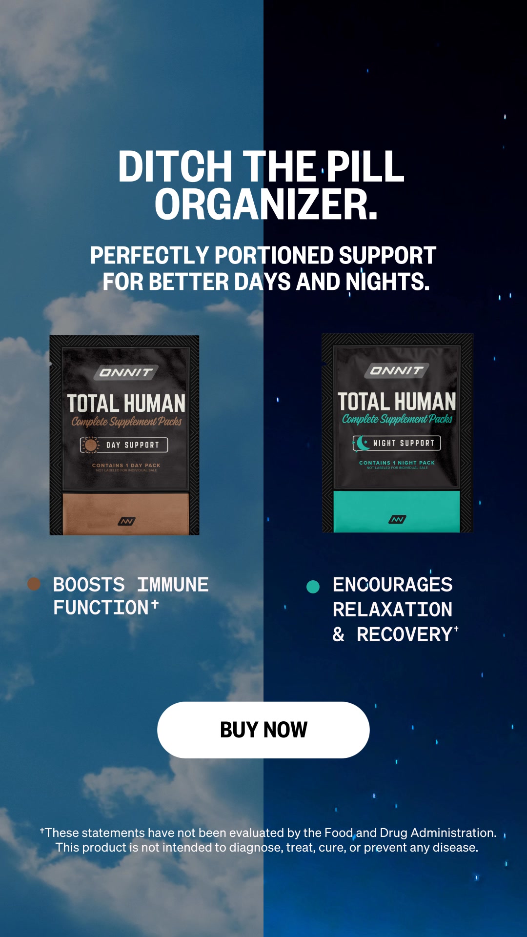 Onnit Facebook ad: Simple Daily Optimization