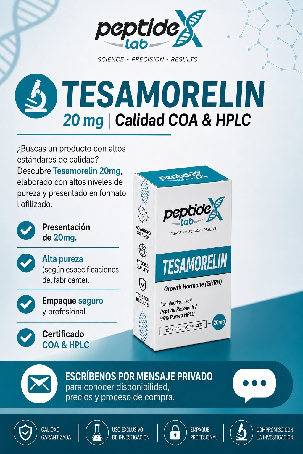 Peptidex Colombia Facebook ad from Aug 24, 2026