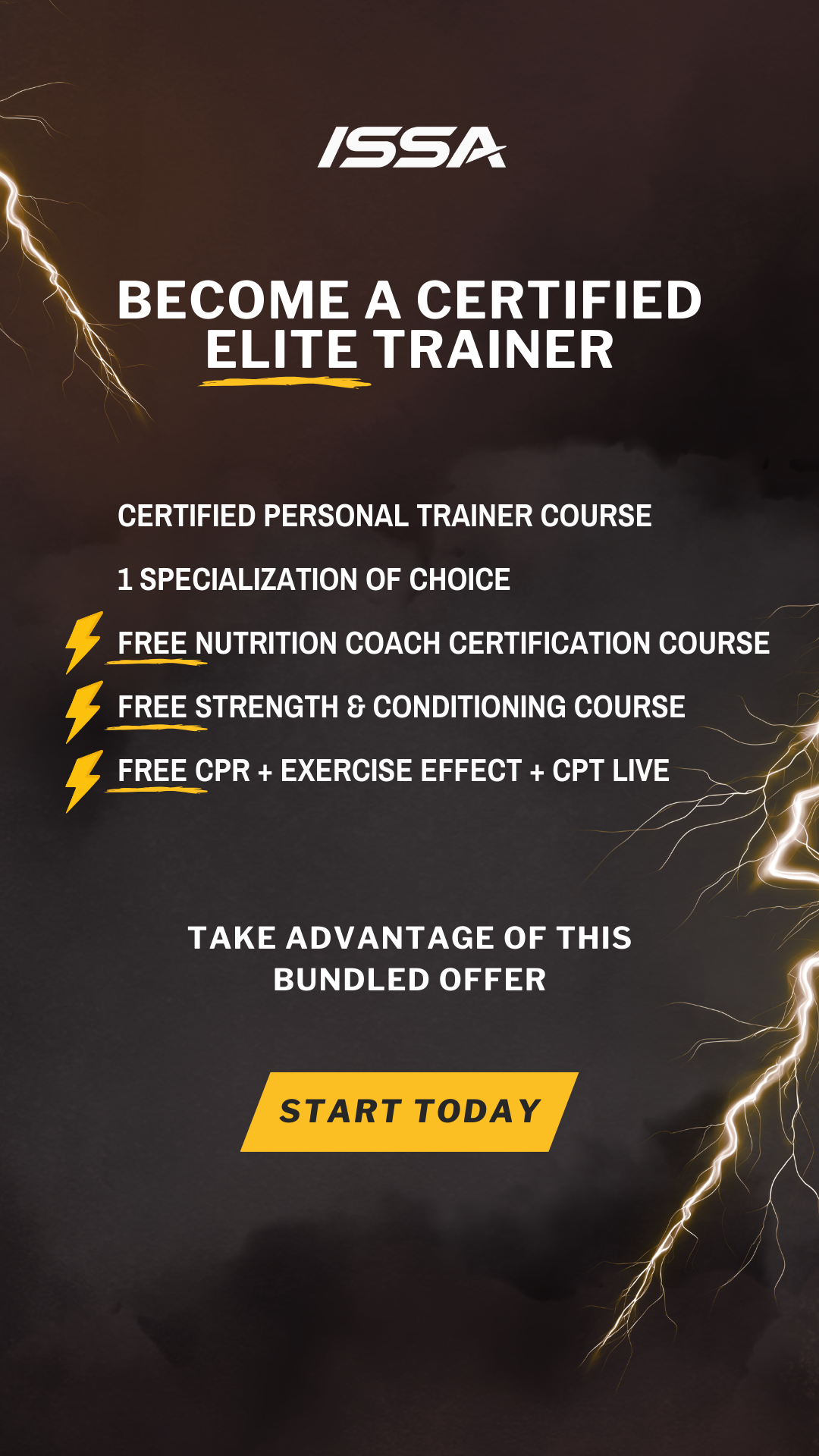 ISSA (International Sports Sciences Association) Facebook ad