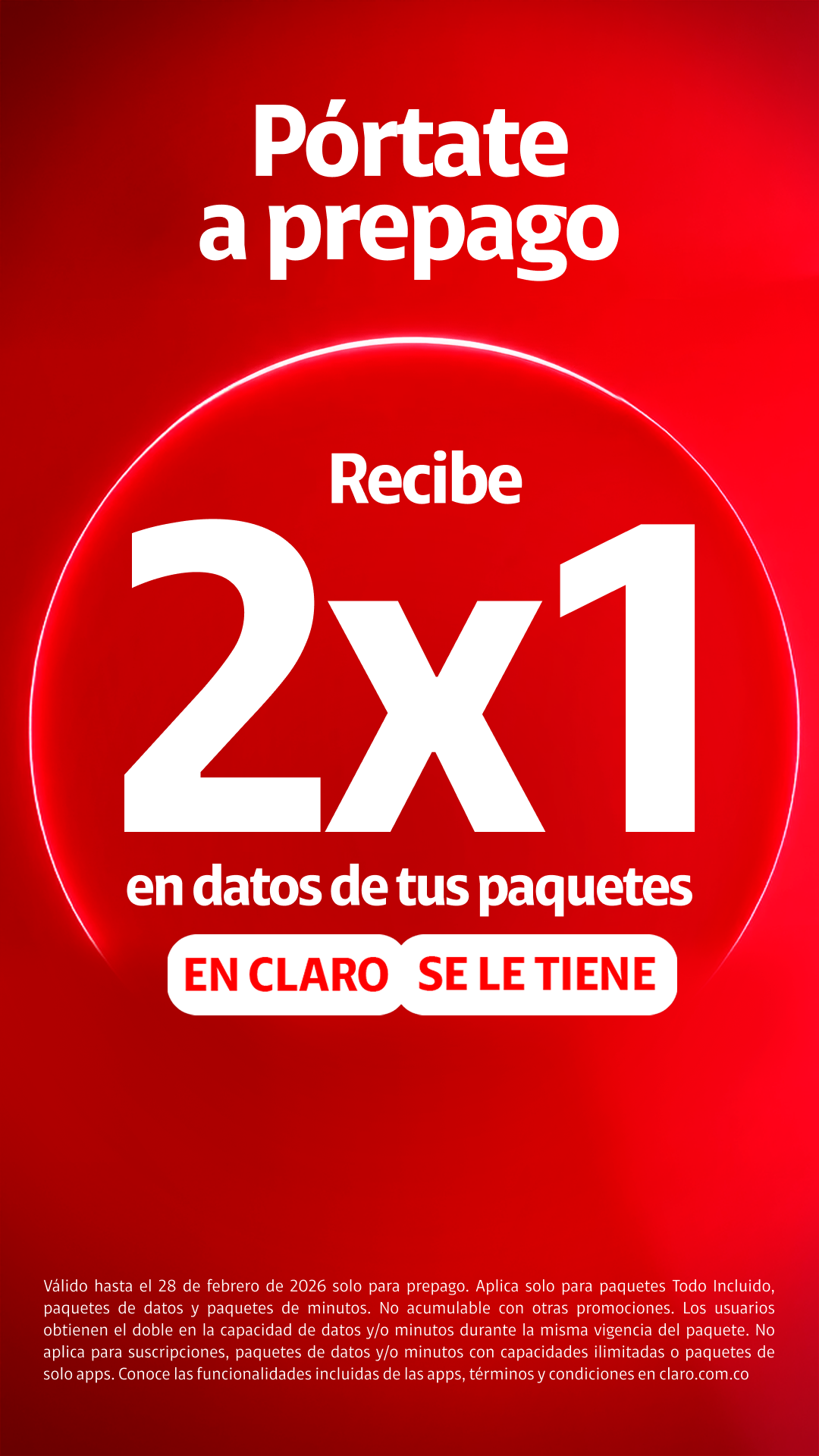 Claro Colombia Facebook ad