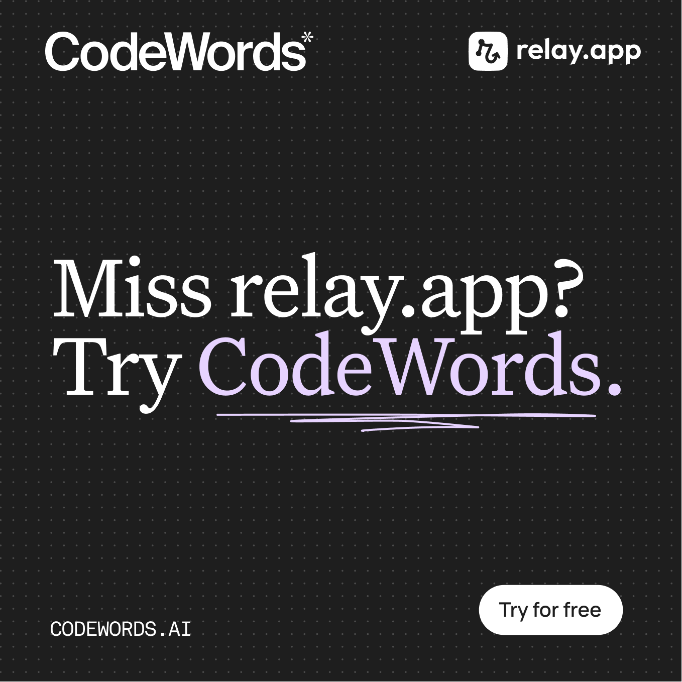 CodeWords AI  Facebook ad