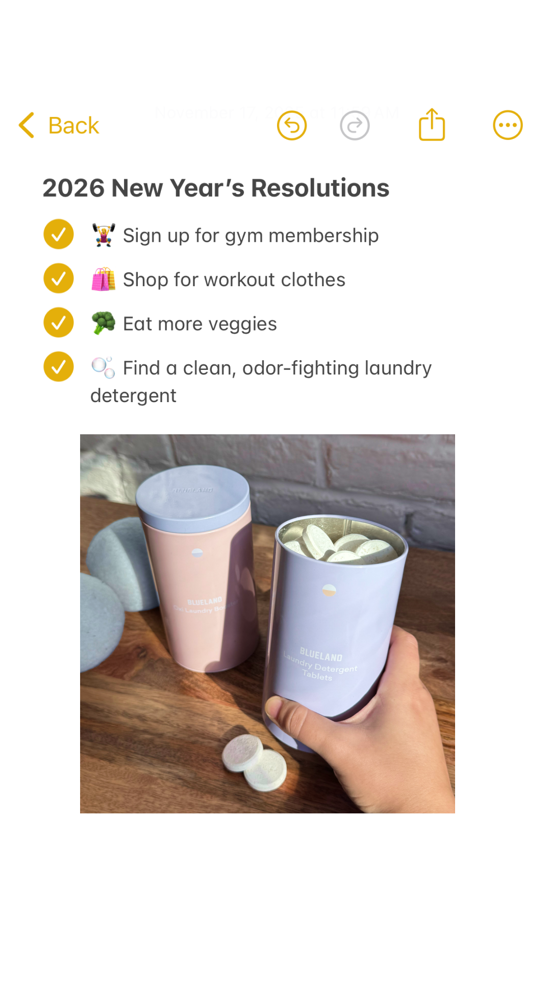 Blueland Facebook ad