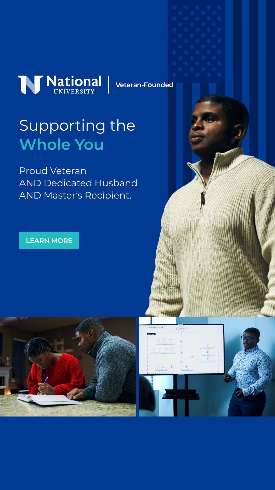 National University Facebook ad