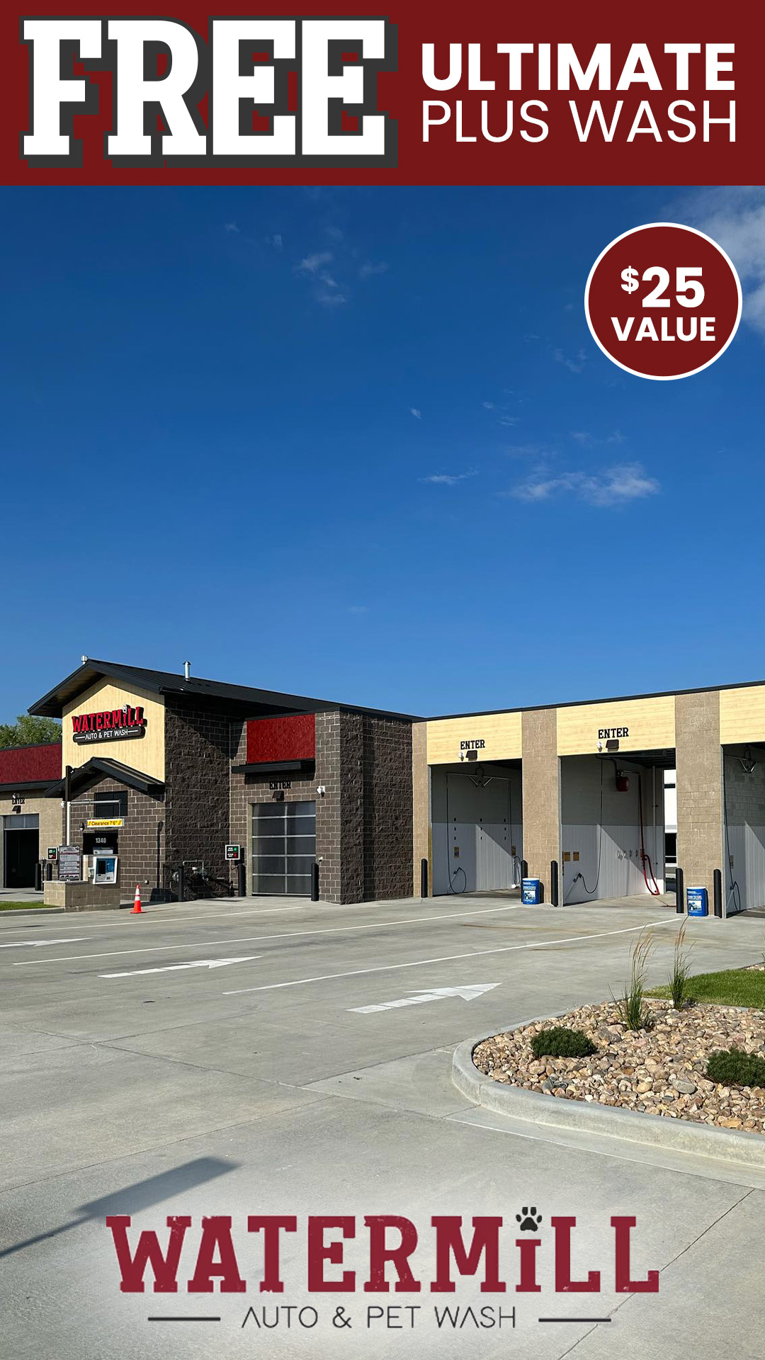 WaterMill Auto & Pet Wash Facebook ad from May 21, 2026