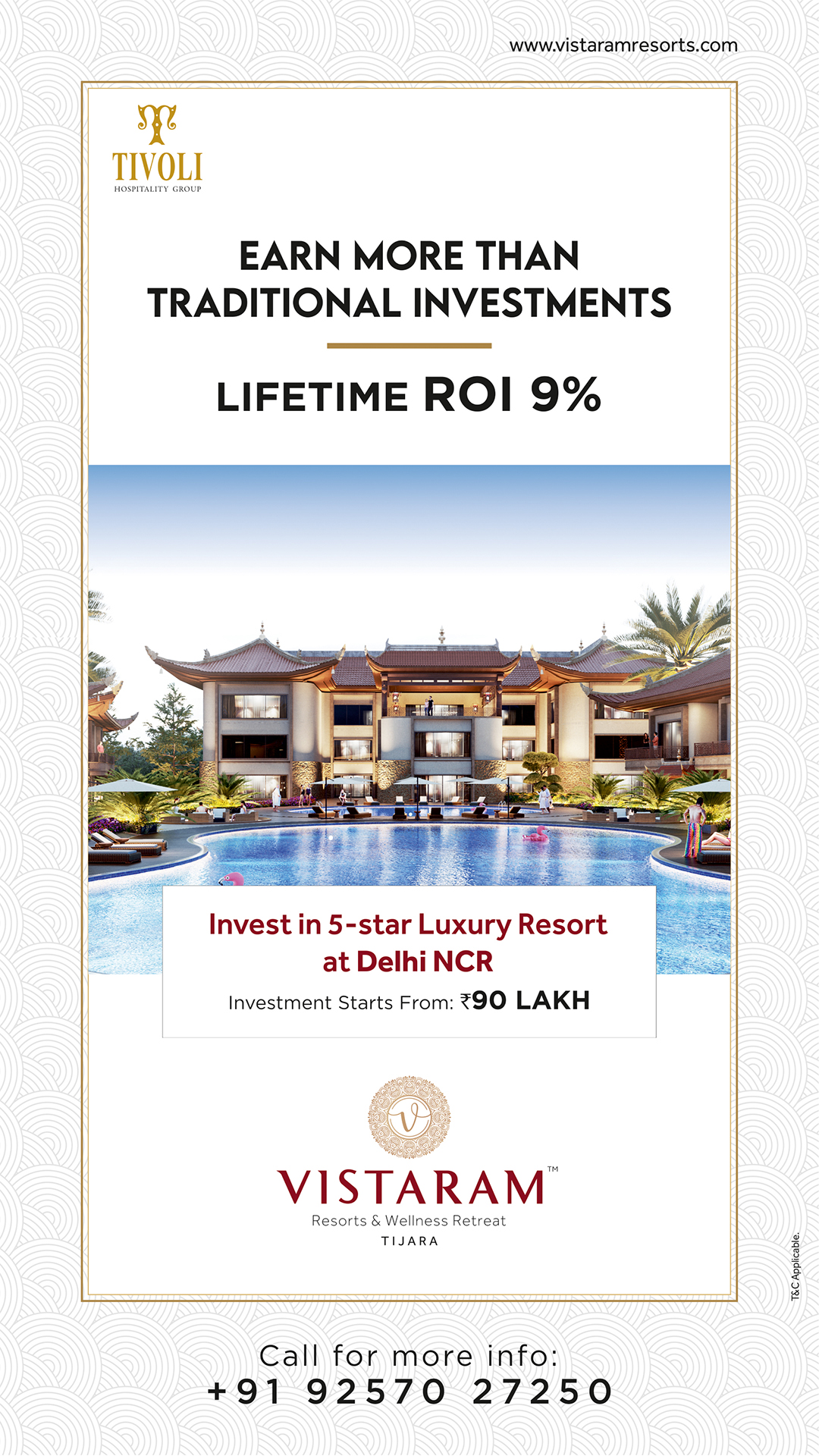 Vistaram Resorts & Wellness Retreat Facebook ad