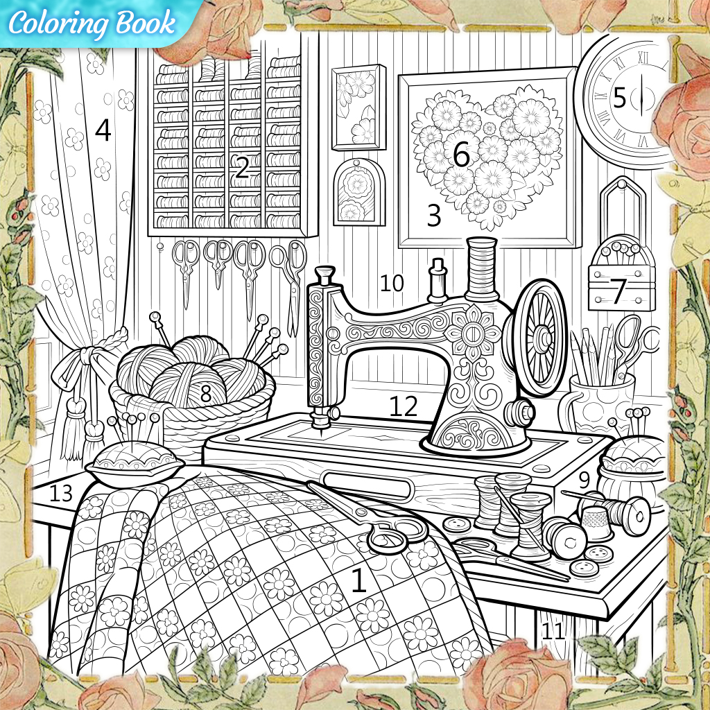Coloring Book - Color by Number Facebook ad