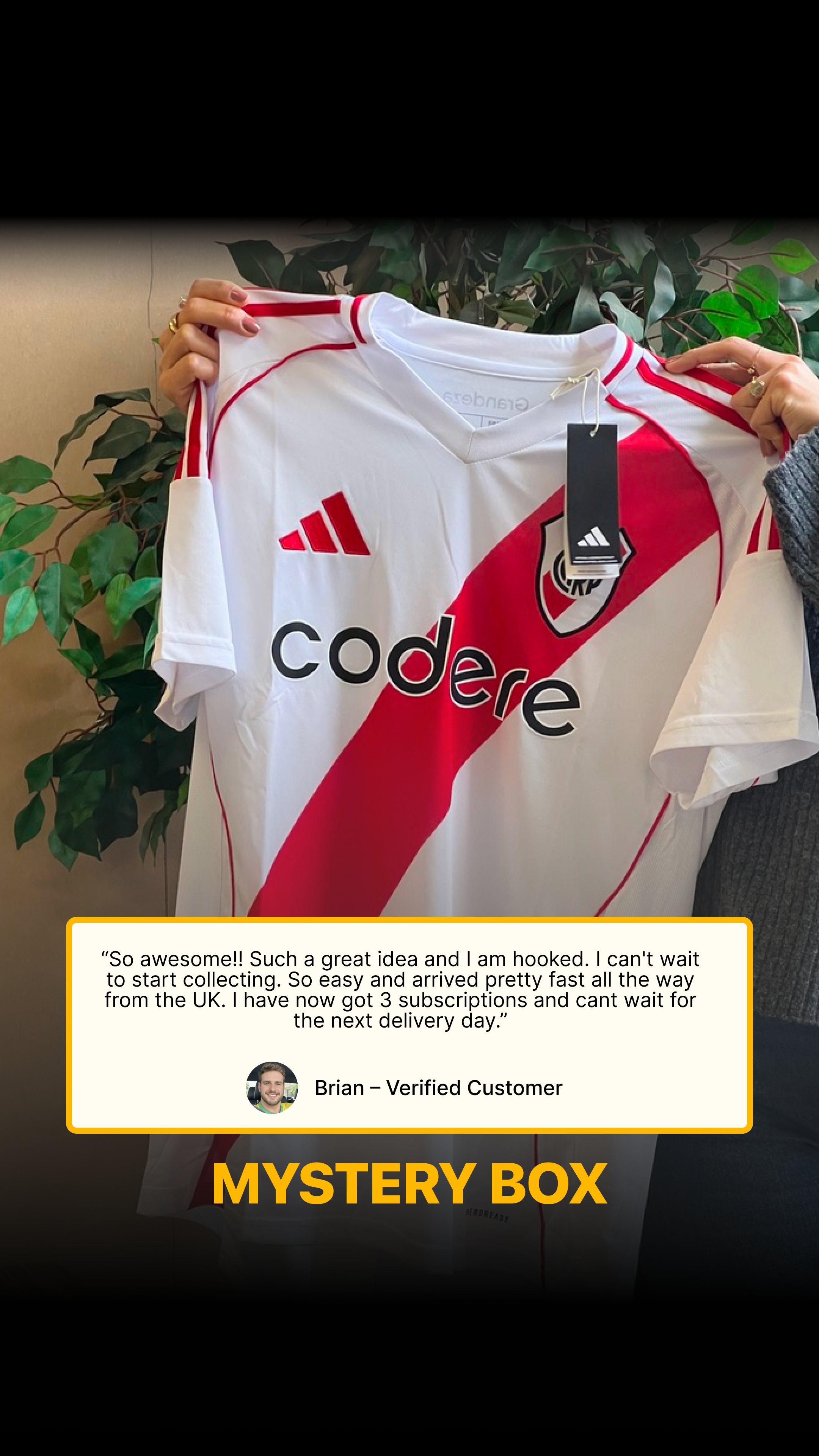 Mystery Shirt in a Box Facebook ad