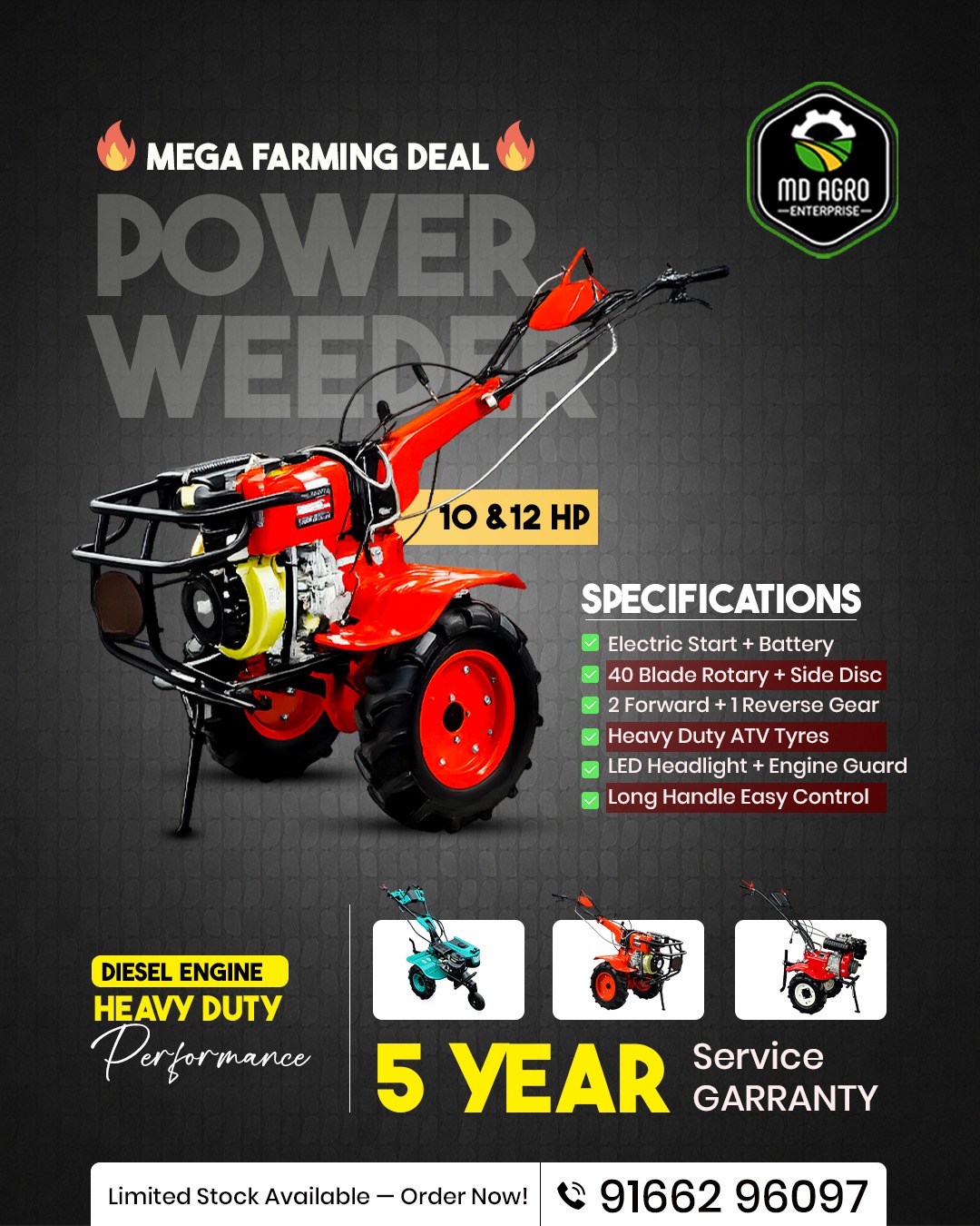 M D Agro Machinery Facebook ad: 3 HP से 14 Horse Power 4Strock पेट्रोल हो या डीज़ल, इंजन…