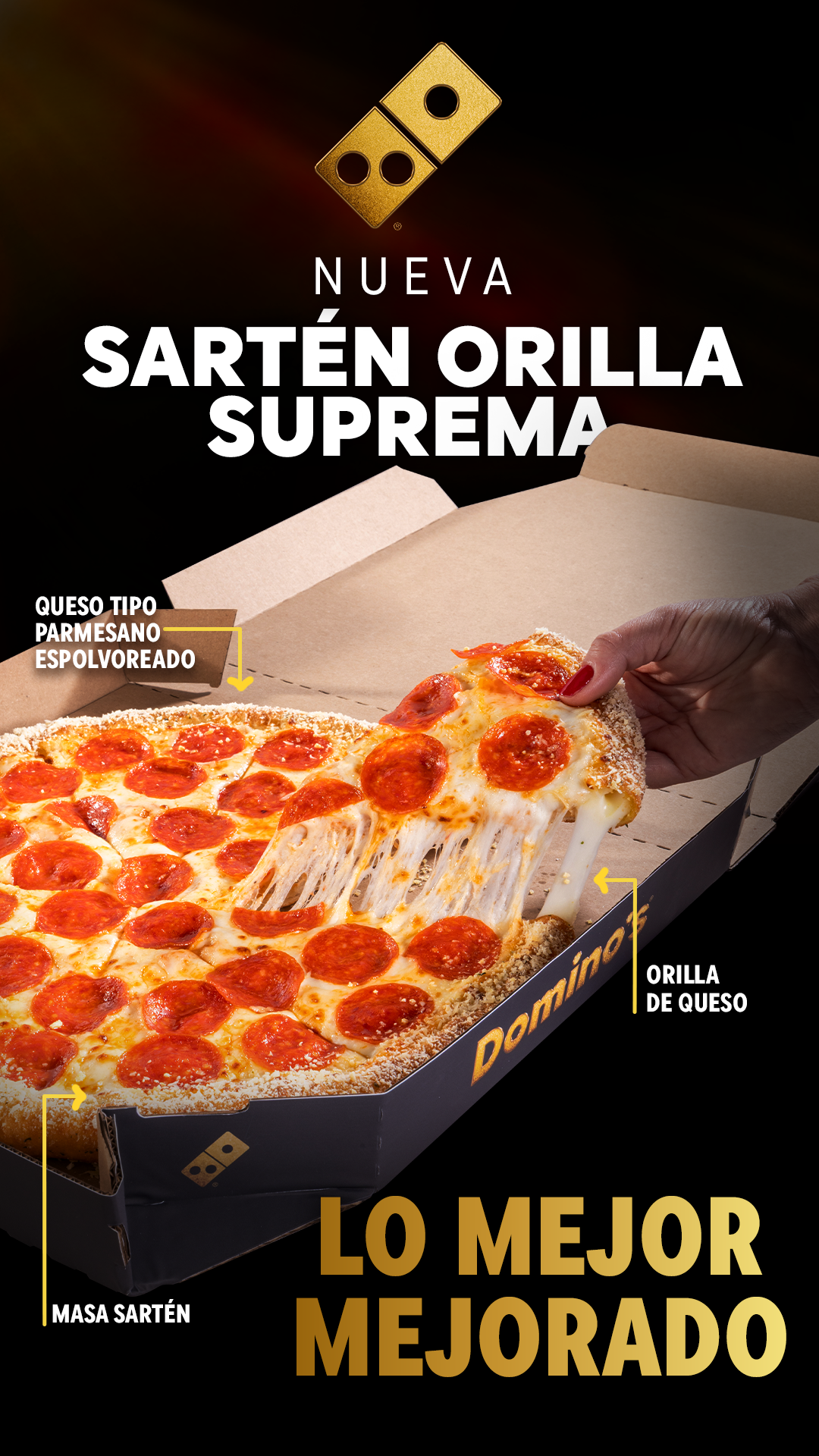 Domino's Mx Facebook ad: ¡Lo mejor de 2 mundos!