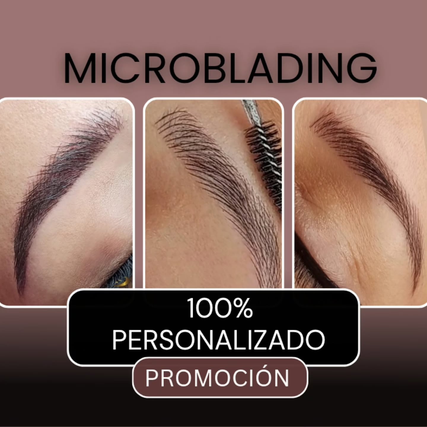 Microblading Luna Facebook ad: OLVIDATE DE MAQUILLAR TUS CEJAS