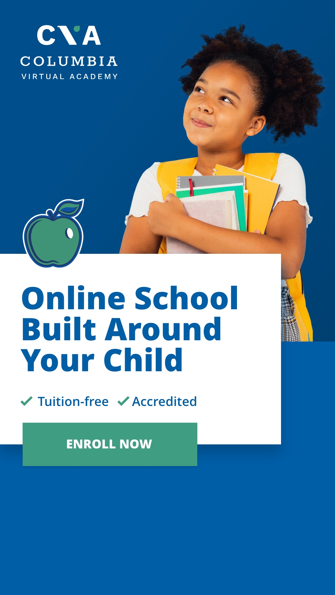 Columbia Virtual Academy Facebook ad