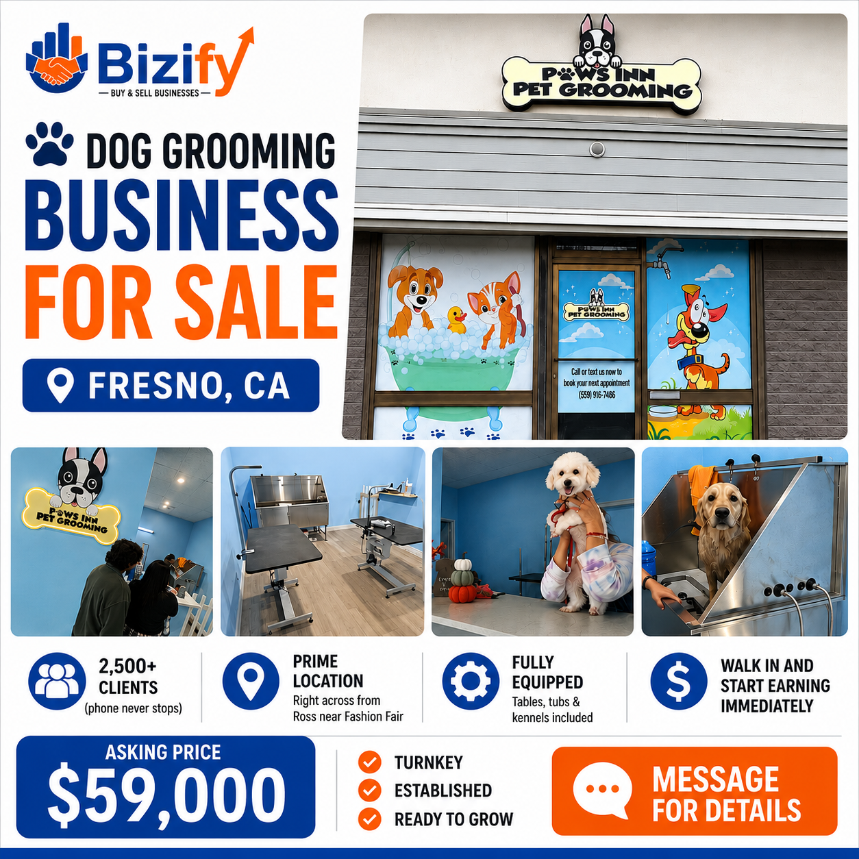 Paws Inn Pet Grooming Facebook ad