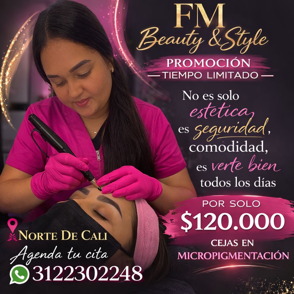 FM Beauty Style Facebook ad: Resalta tu belleza con una mirada y sonrisa…