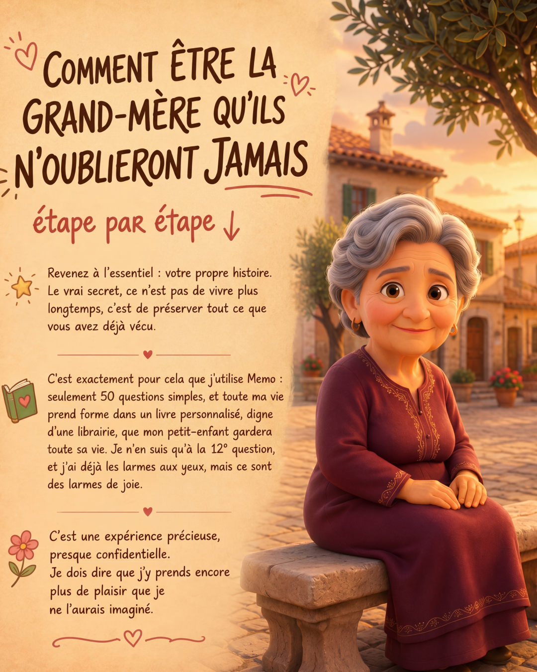 Memowrite Facebook ad