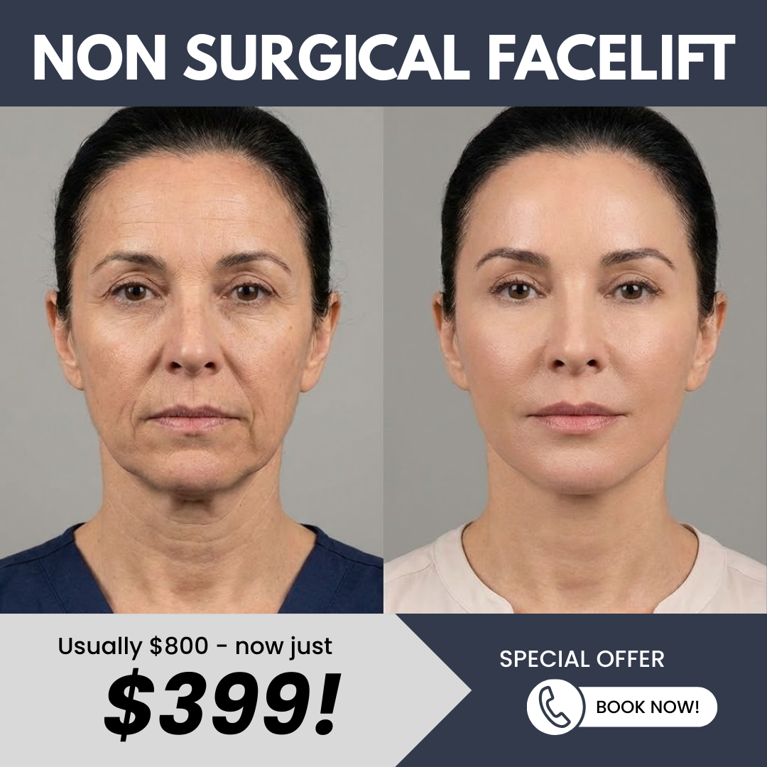 NuCell Skin MedSpa Facebook ad: Non-Surgical Facelift - ONLY $399!