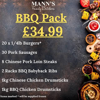 Manns Family Butchers Facebook ad