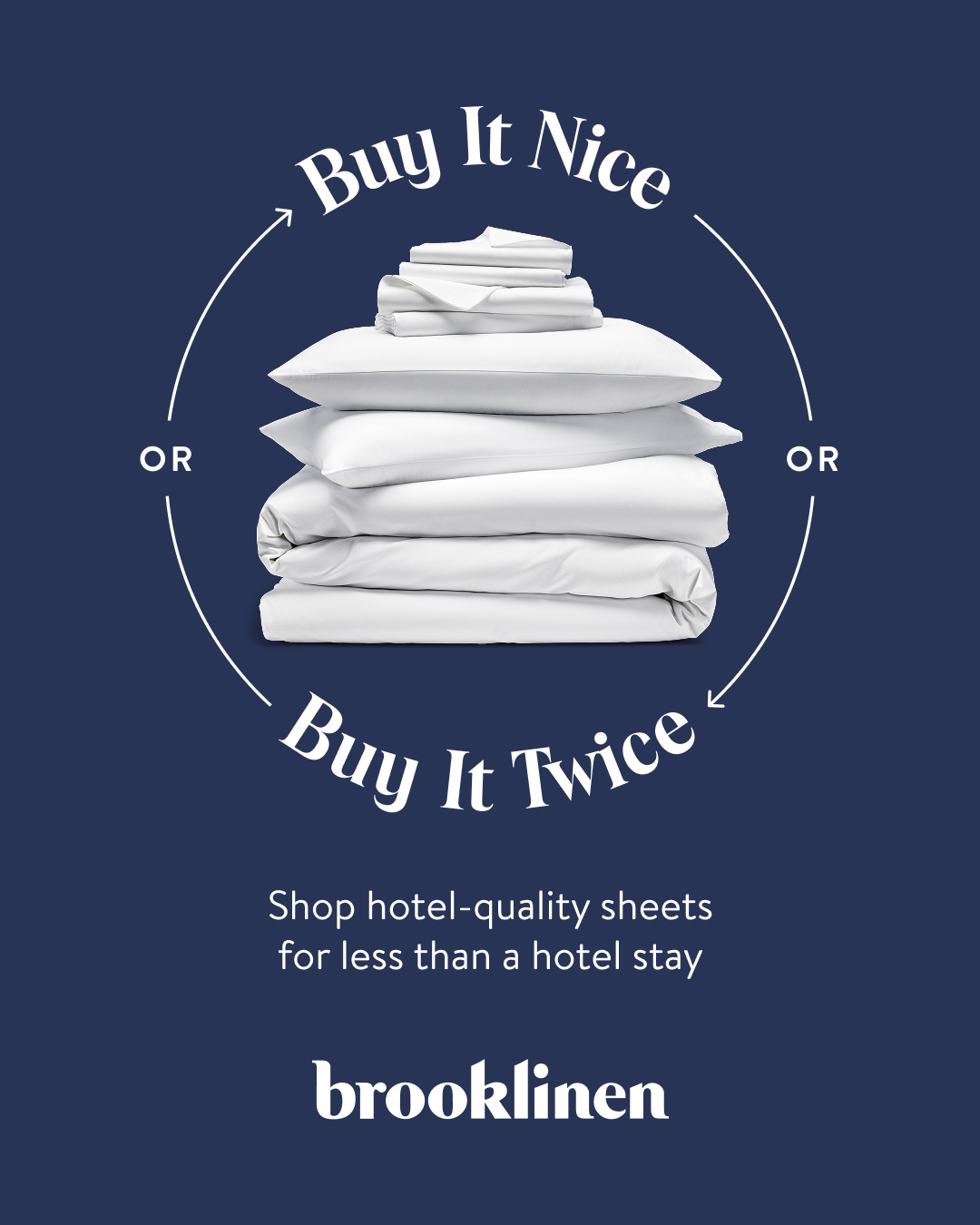 Brooklinen Facebook ad
