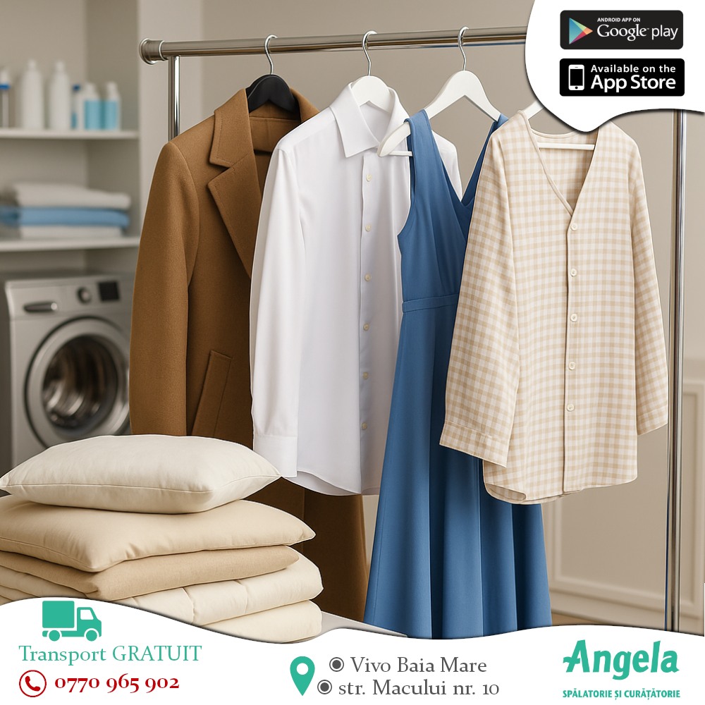 Angela Spalatorie Curatatorie Croitorie Facebook ad: Angela Spalatorie, Curatatorie, Reparatii croitorie, Baia…
