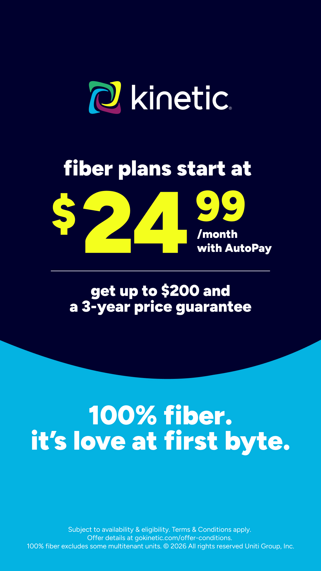 Kinetic Internet Facebook ad