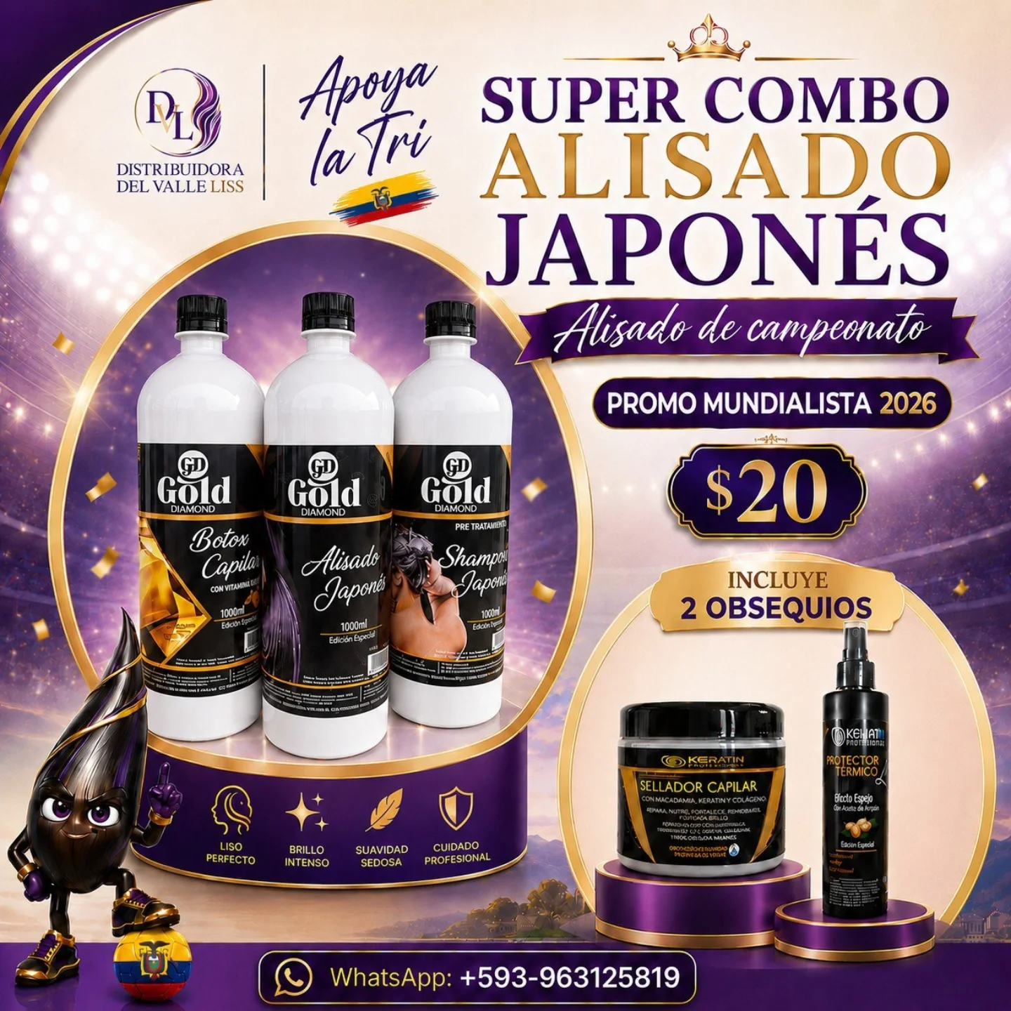 Distribuidora Del Valle Liss Facebook ad: ¿BUSCAS UNA KERATINA?