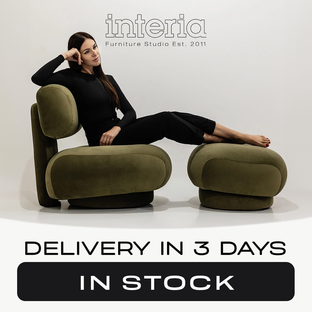 INTERIA.studio Facebook ad: Fast & Free Delivery of Beds and Sofas!