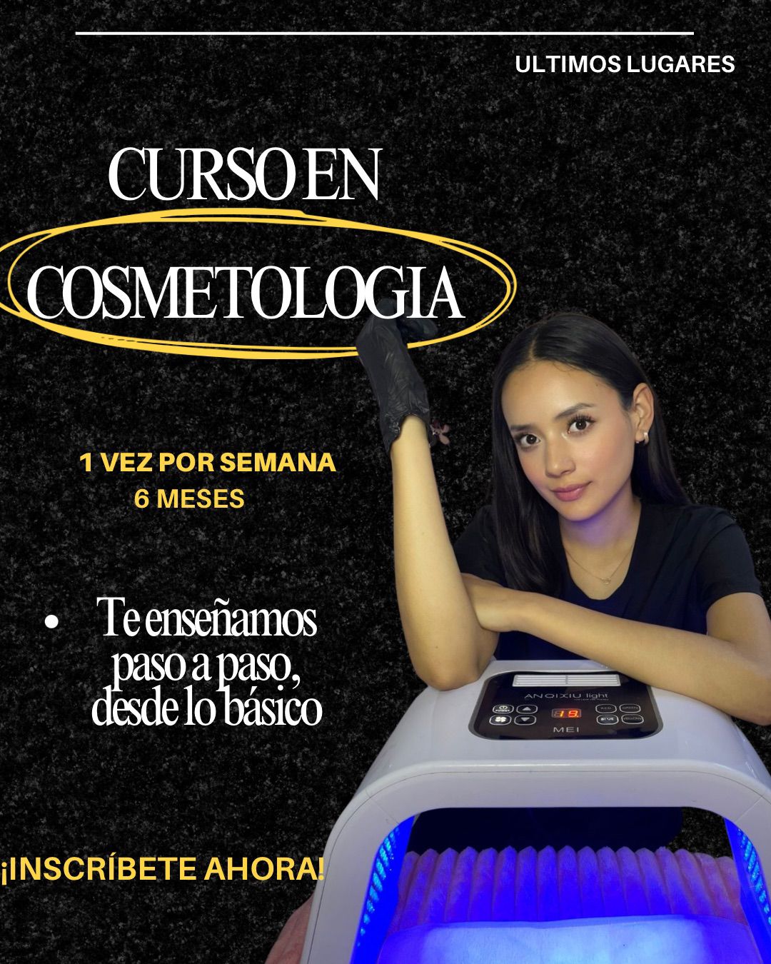 Serenity Beauty Center Cancún Facebook ad: Curso de cosmetología