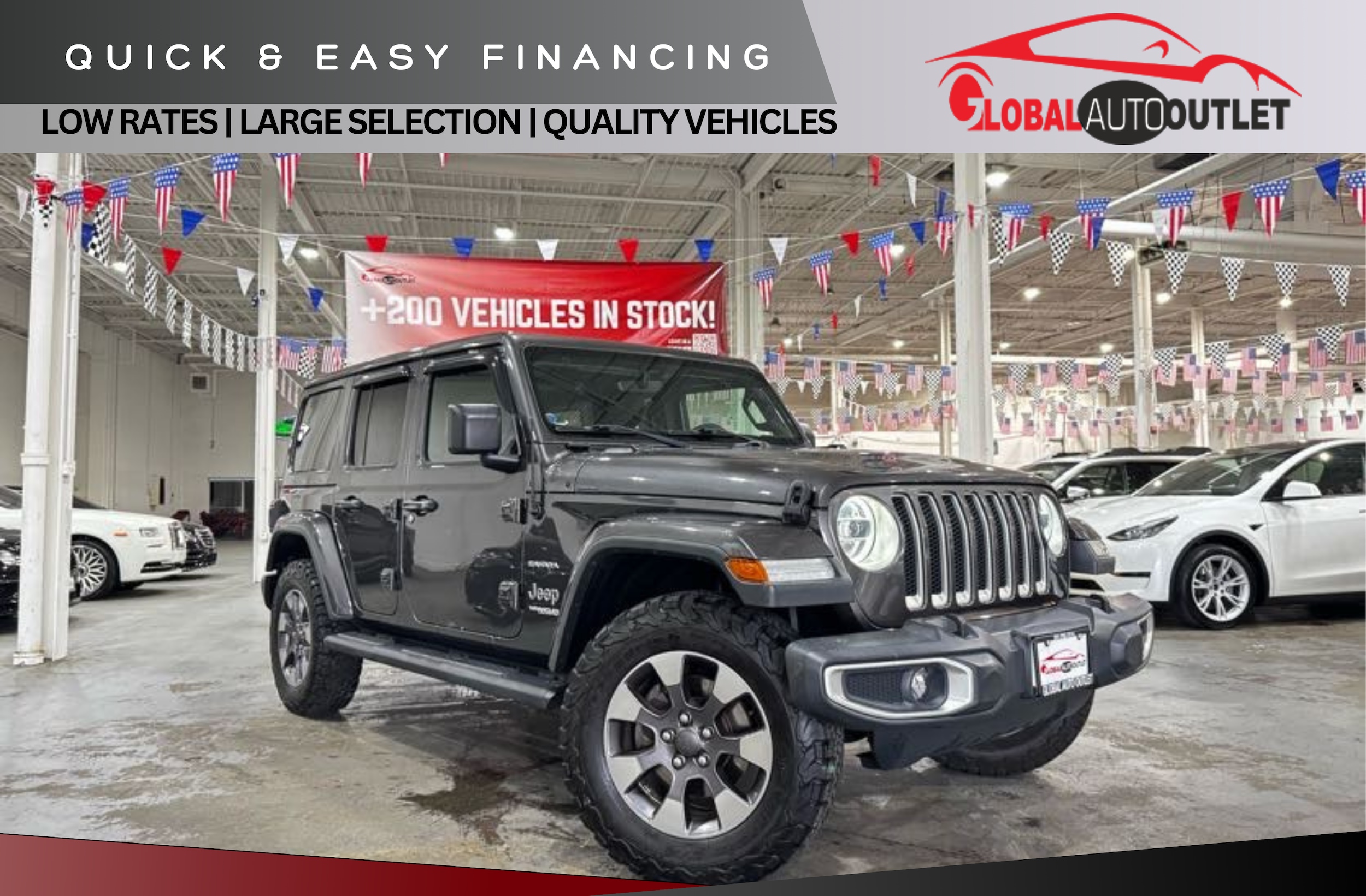 Global Auto Outlet Facebook ad: Find your perfect ride at Global Auto Outlet!