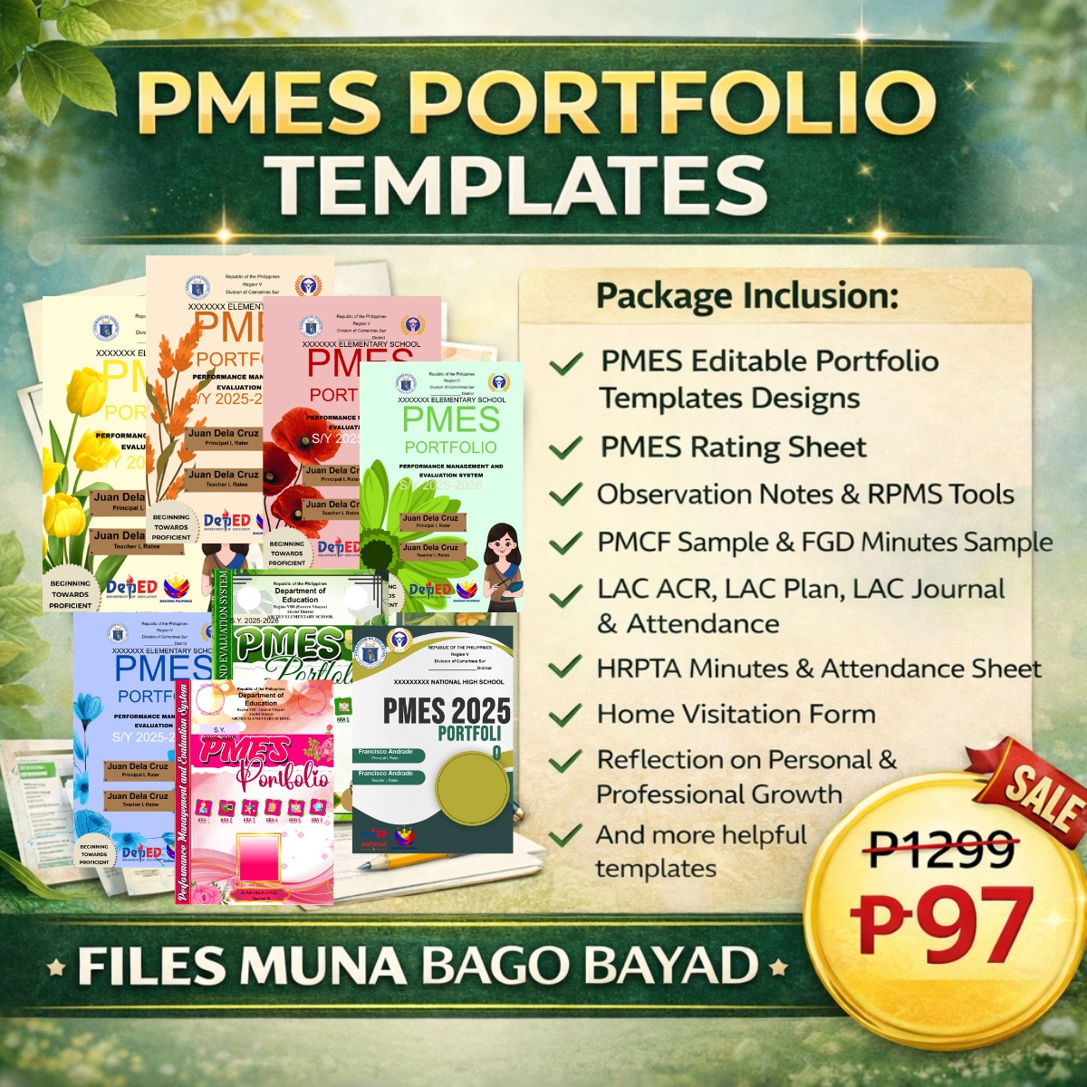 Template Library Facebook ad: PMES PORTFOLIO TEMPLATES, READY TO USE!