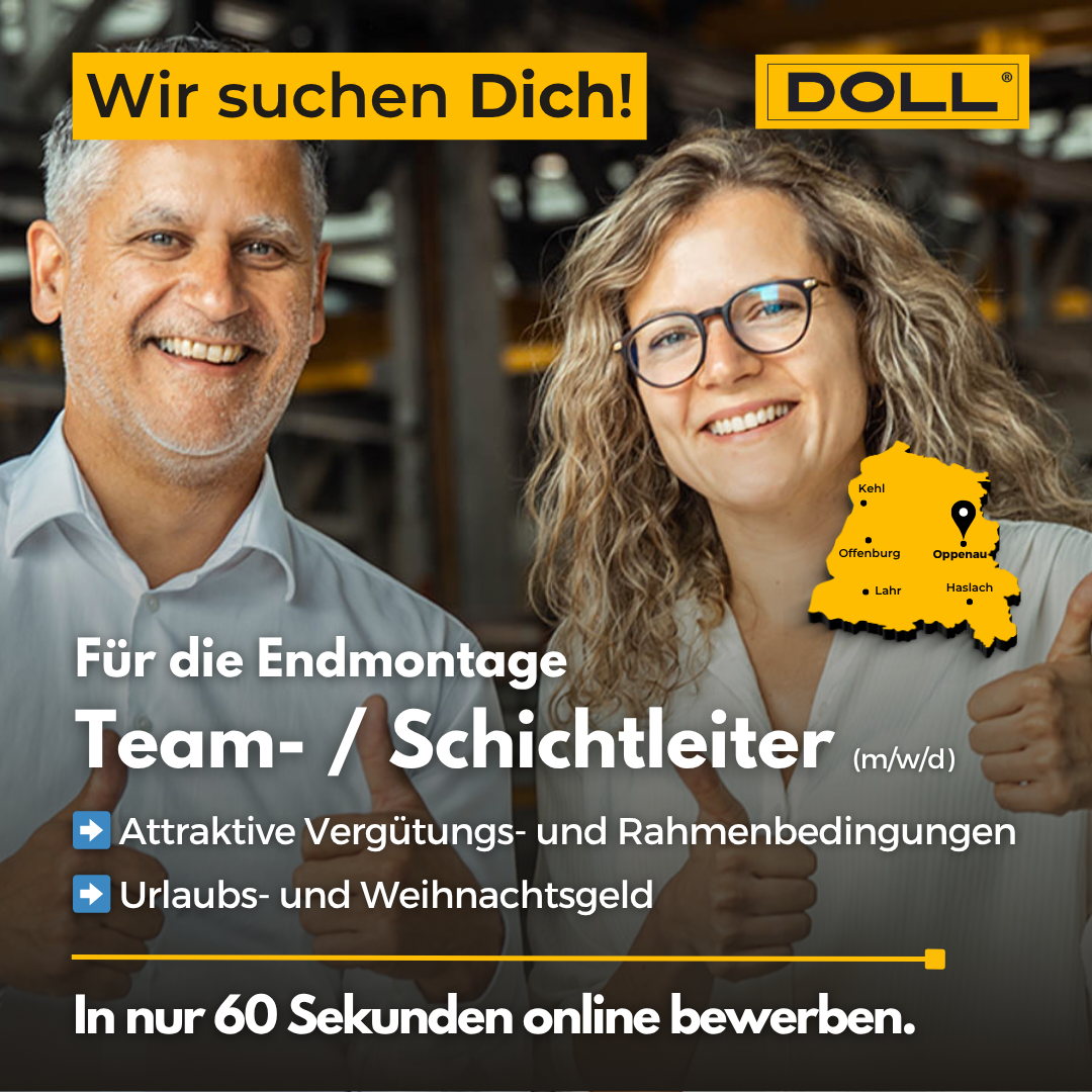 DOLL Fahrzeugbau Facebook ad: Zum Traumjob in nur 60 Sekunden