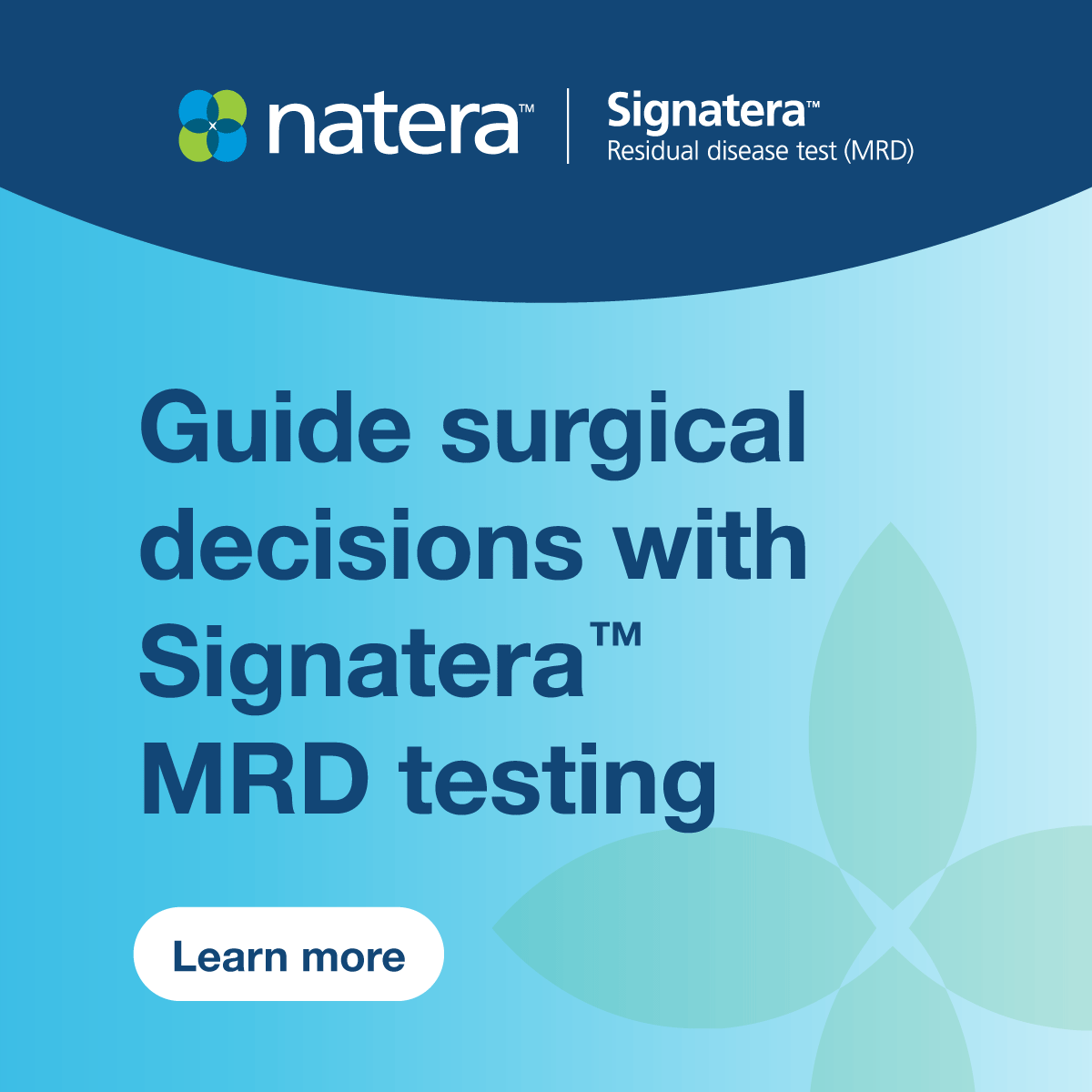 Natera Facebook ad: Inform surgical decisions