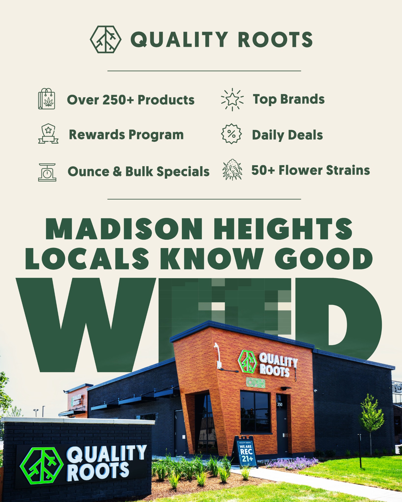 Quality Roots Facebook ad