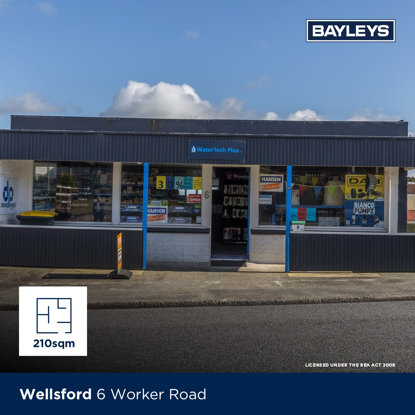 Chris Blair - Bayleys Commercial & Industrial Real Estate Facebook ad: Retail and yard space in a key commercial location