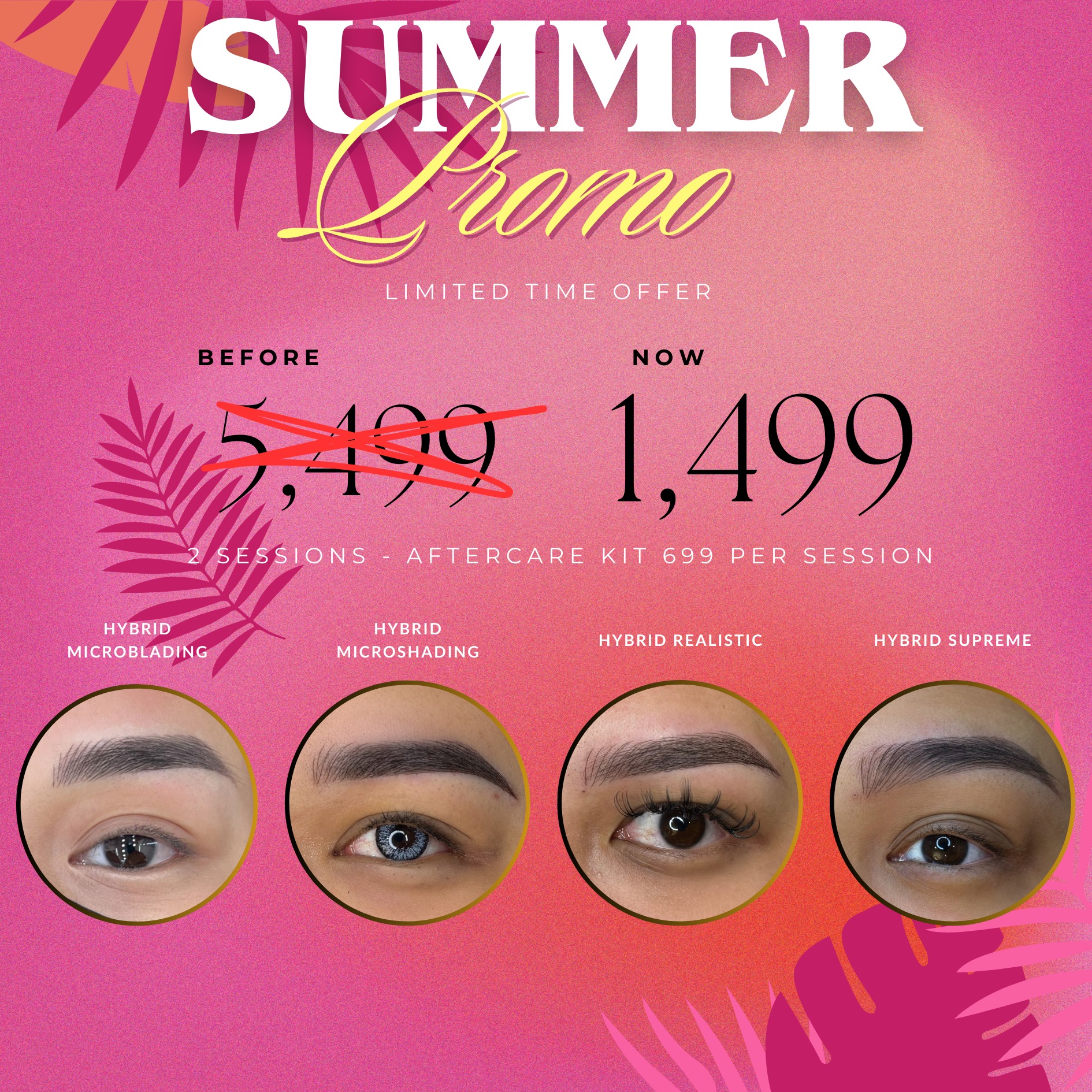 D & J Cosmetic Studio Valenzuela Branch x Lash Lounge by Roze Facebook ad: SUMMER PROMO IS HERE!