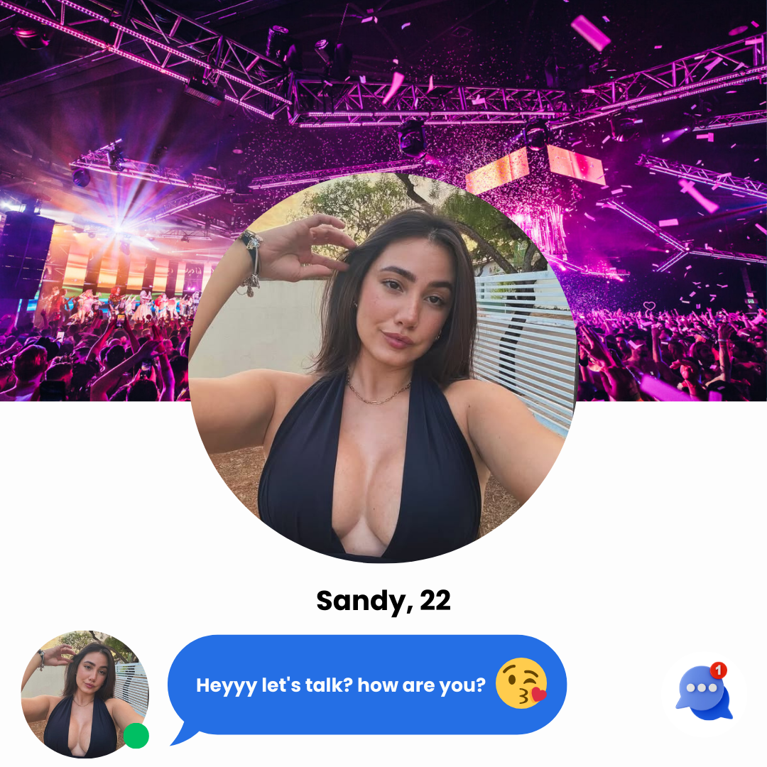 Mika Fernandes Facebook ad: Hey, wanna chat right now?