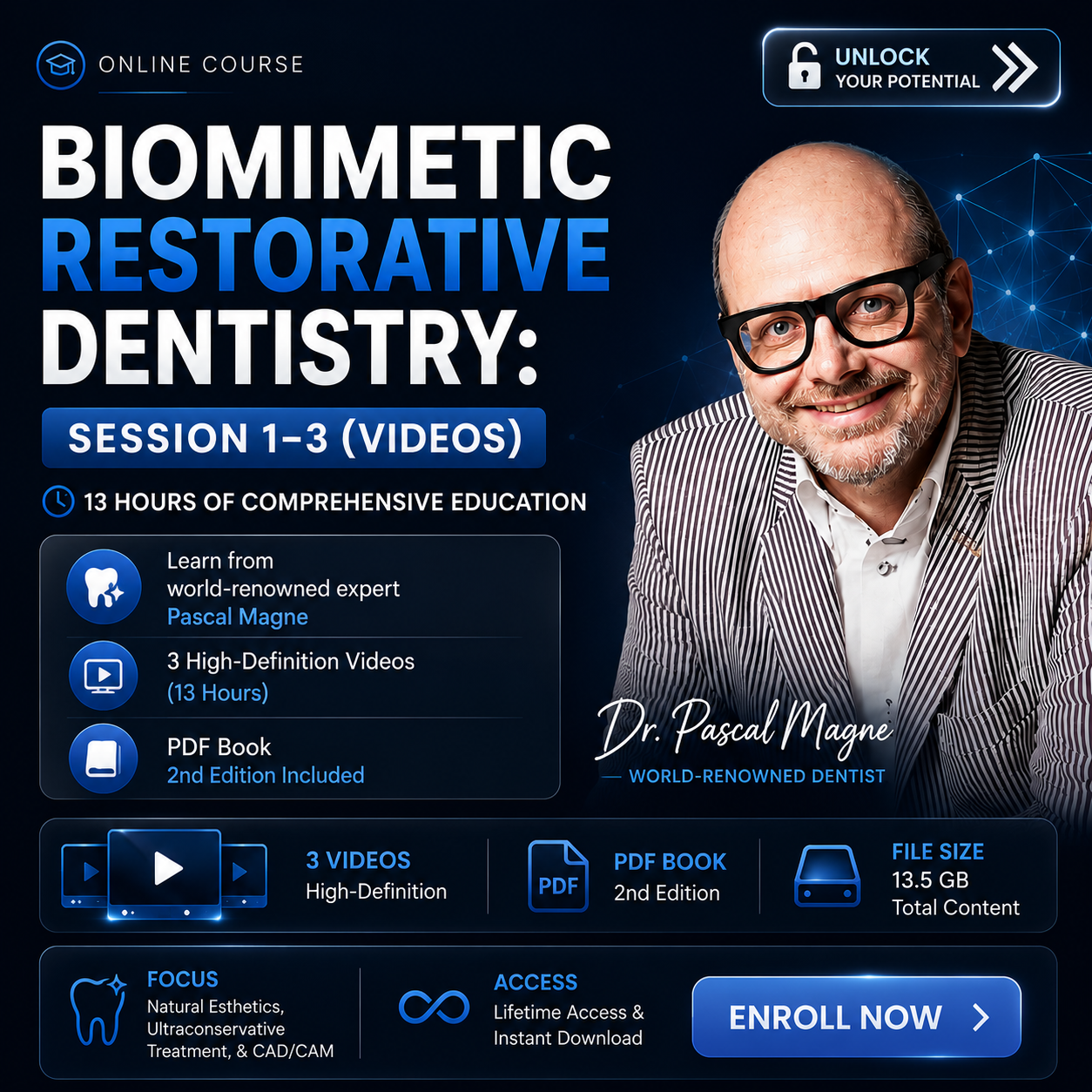 Dental Courses Facebook ad: Esthetic Dentists and Prosthodontists.