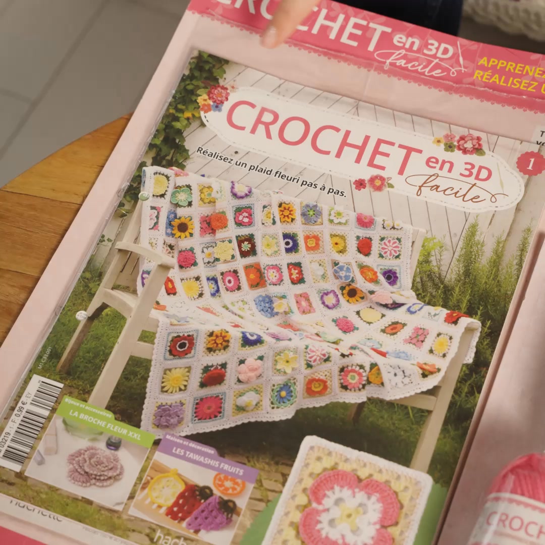 Hachette Collections Facebook ad: Crochet en 3D Facile