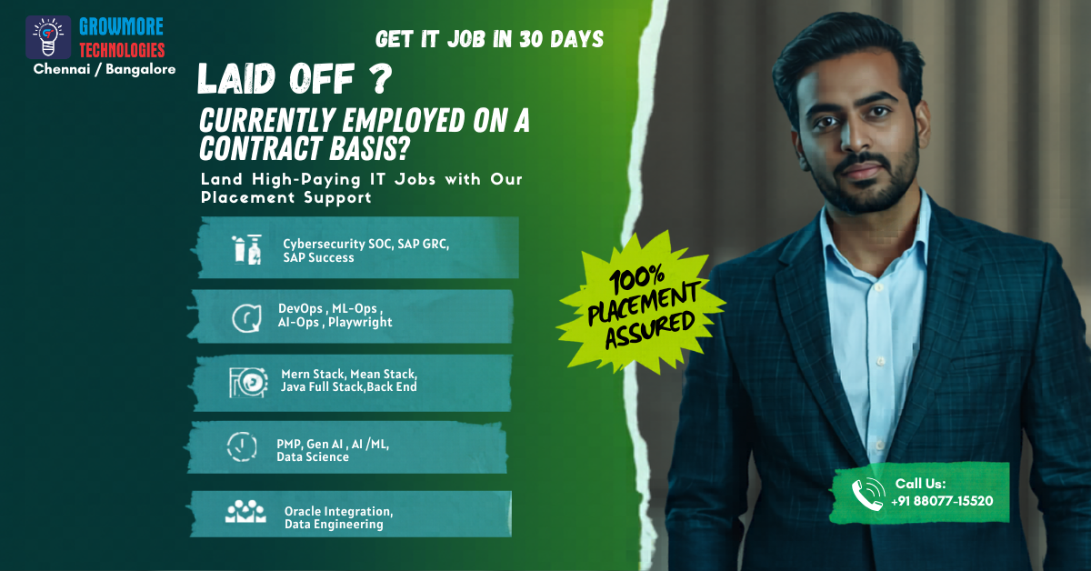 GrowMore Technologies Facebook ad: Transform Your Career with Expert Training & Placement…