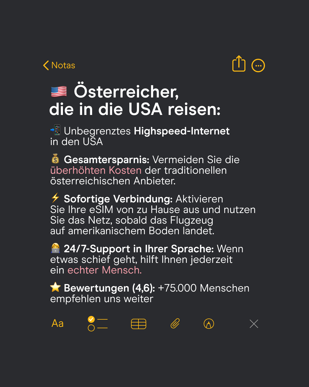 Holafly - German Facebook ad