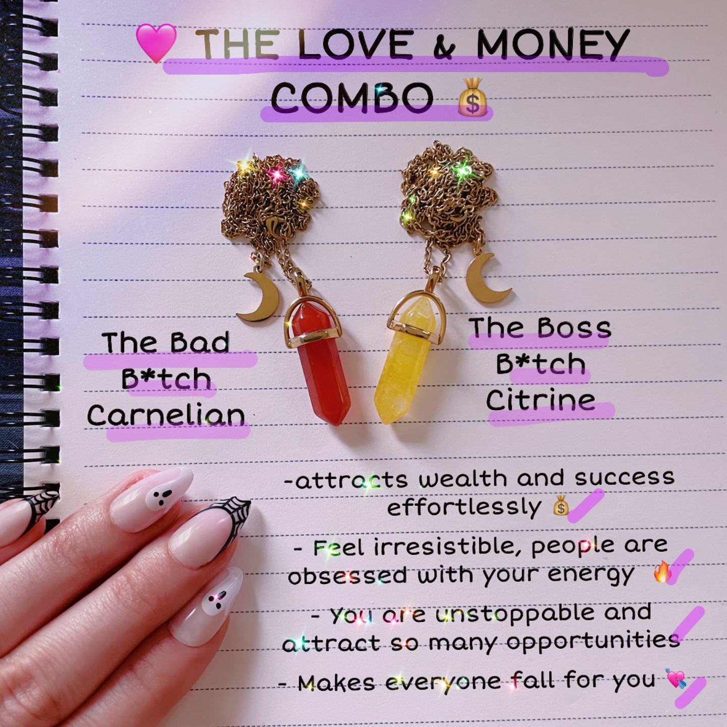 The Crystal Babes Facebook ad