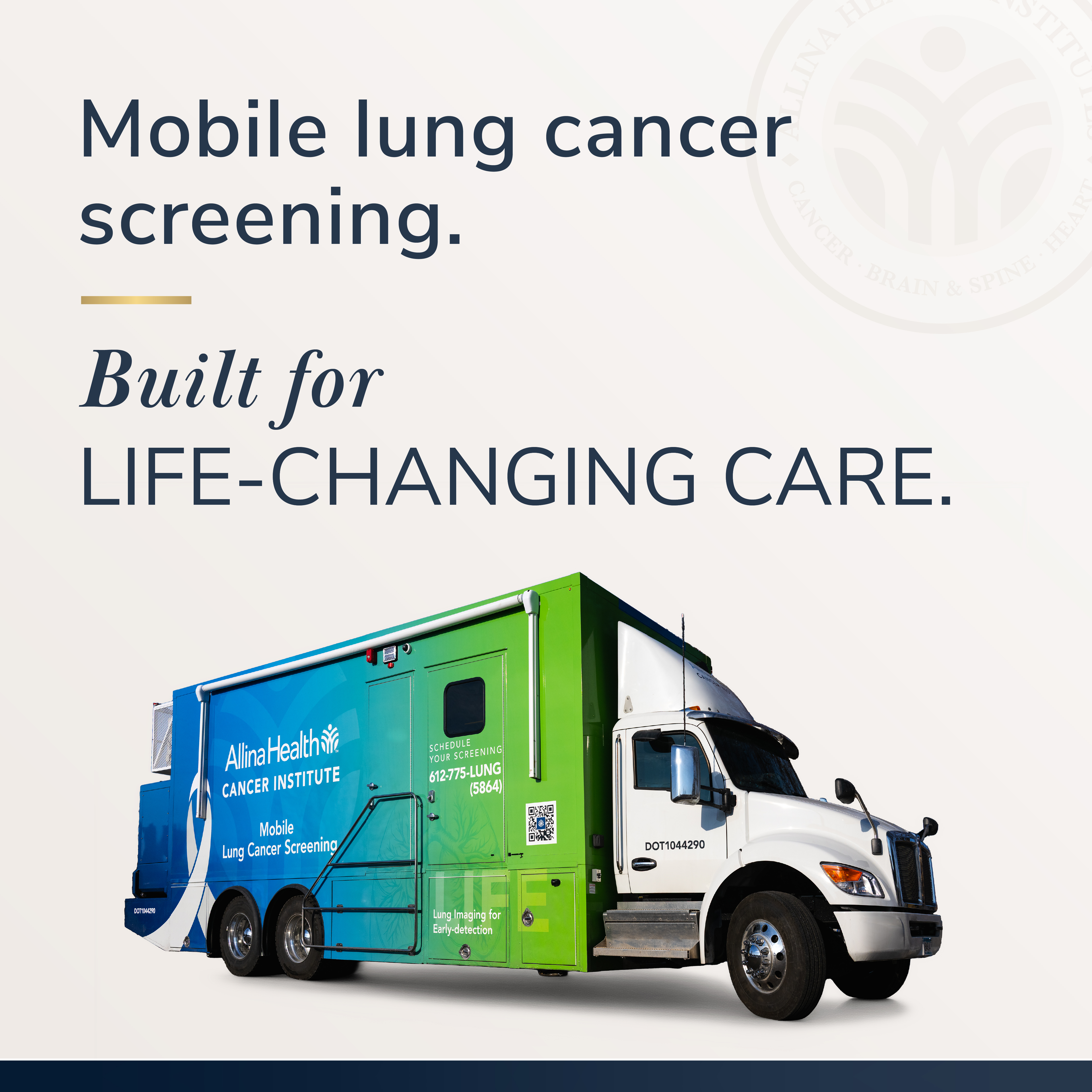 Allina Health Facebook ad: Catch lung cancer early