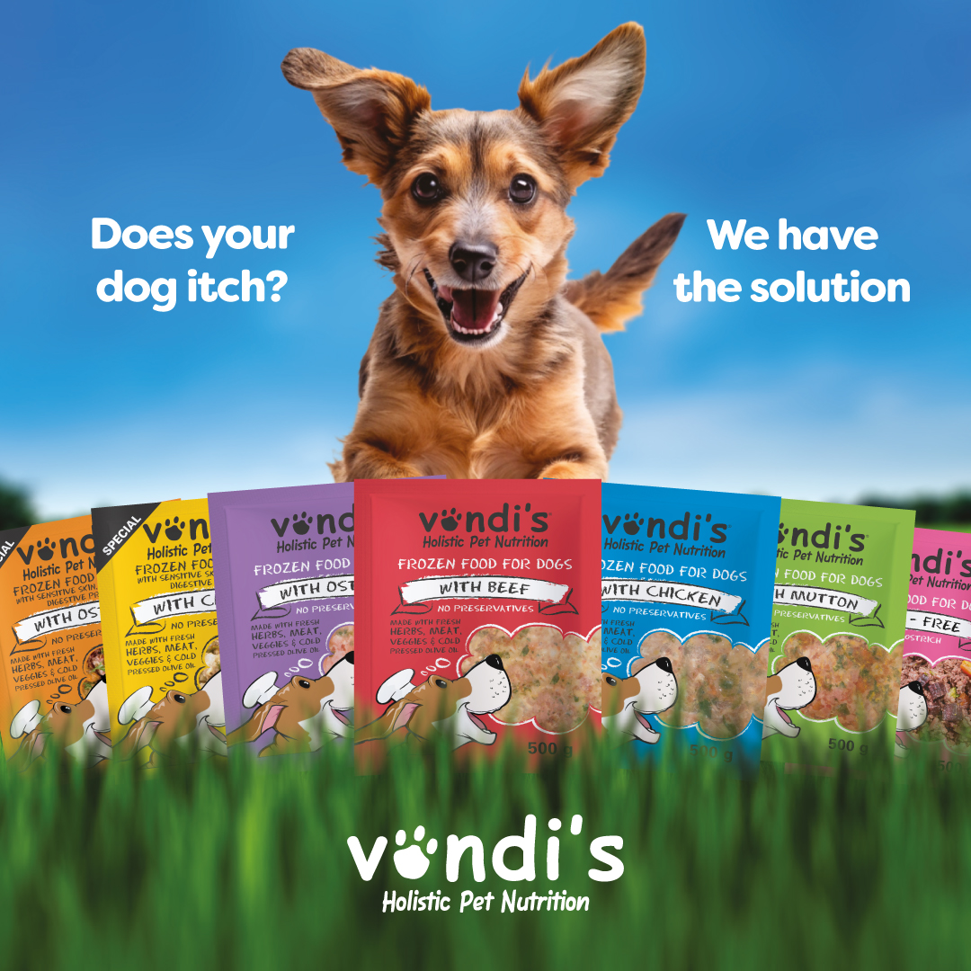 Vondi's Holistic Pet Nutrition Facebook ad: Does Your Dog Itch?
