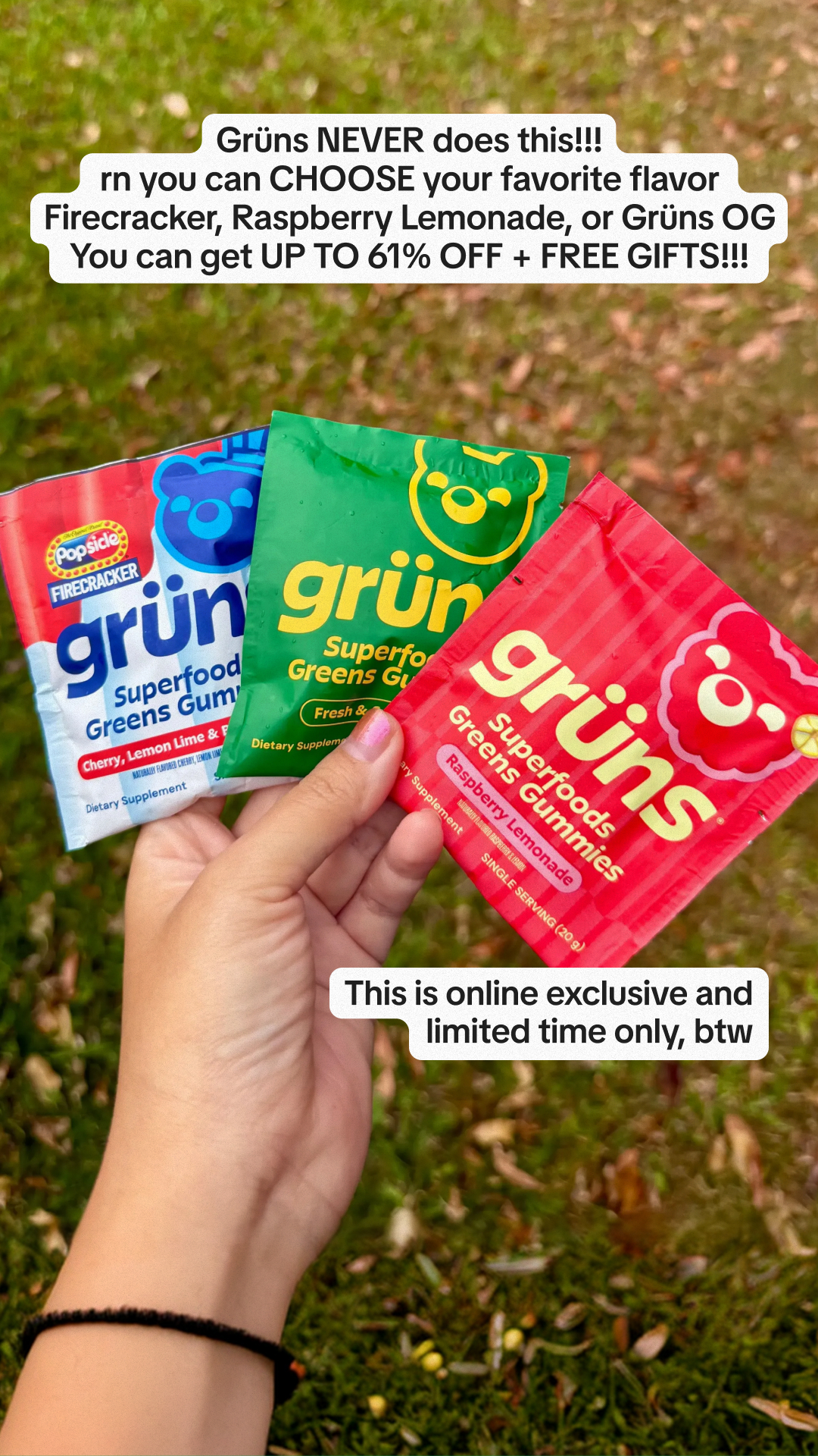 Grüns Facebook ad