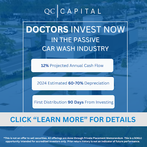 QC Capital Facebook ad: Doctors Invest Now | QC Capital