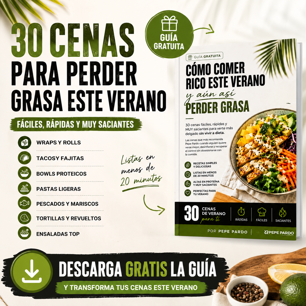 Pepe Pardo Molina Facebook ad: Cenas que sacian