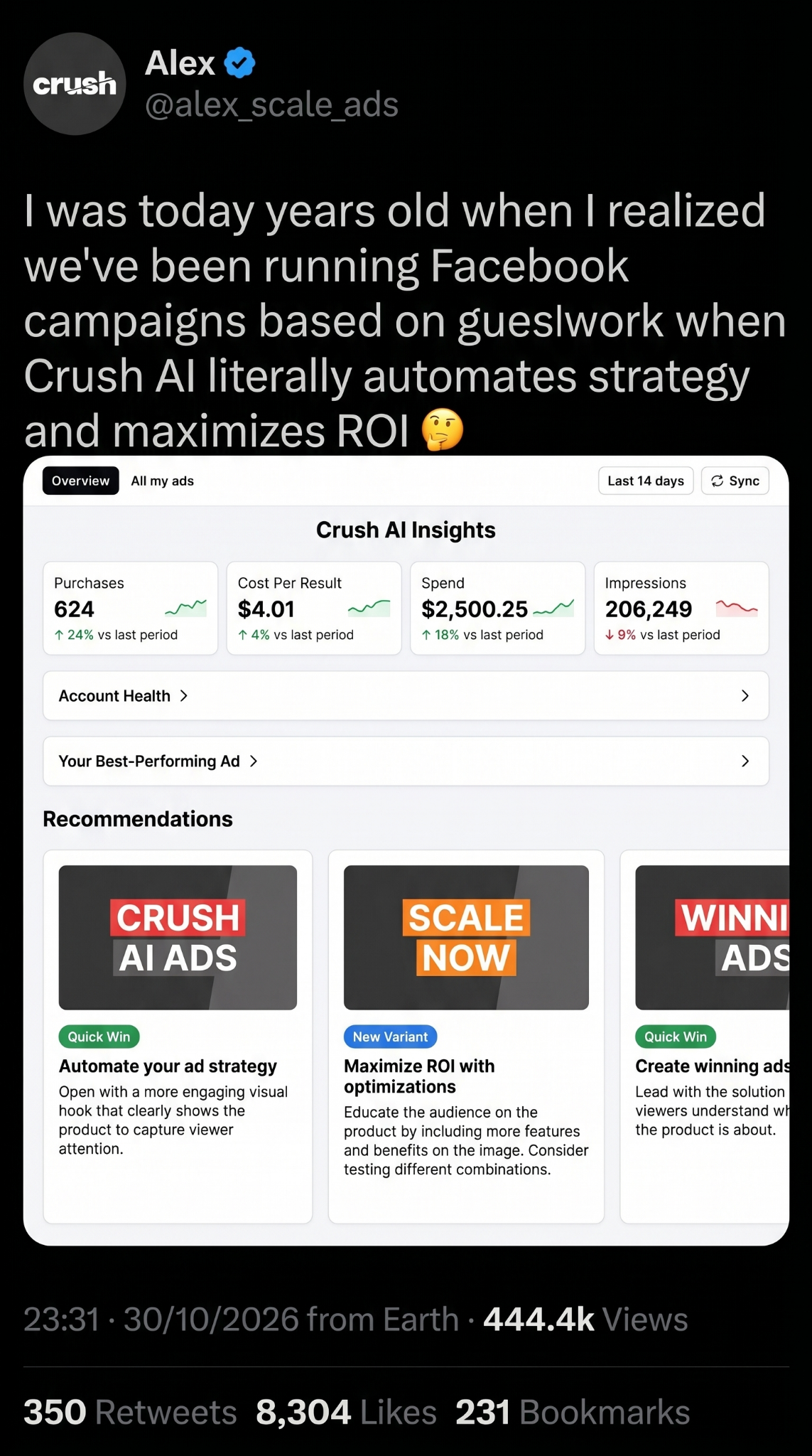 trycrush.ai Facebook ad