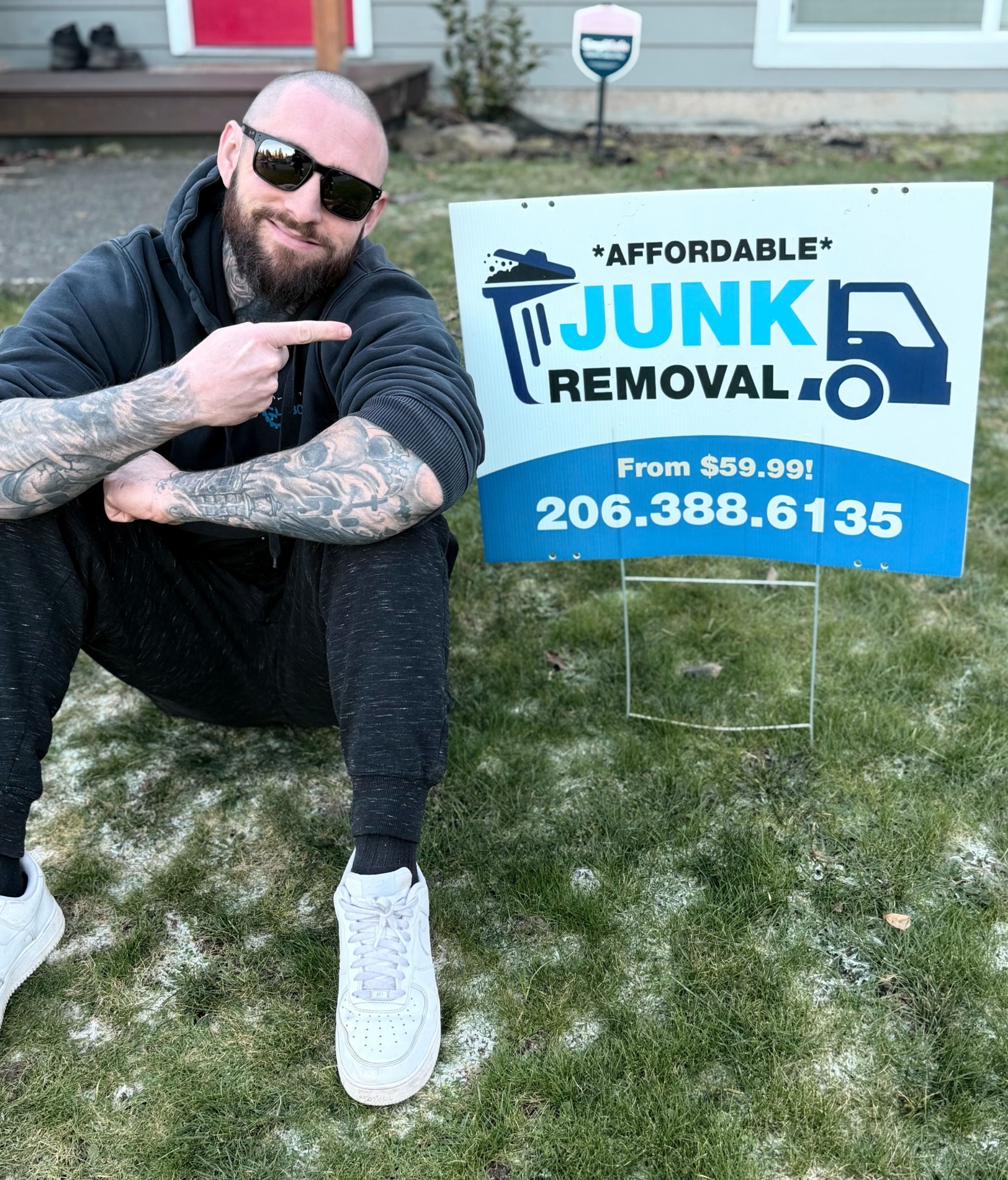 Northwest Labor Industries Facebook ad: Seattle Junk Removal, Free Estimates
