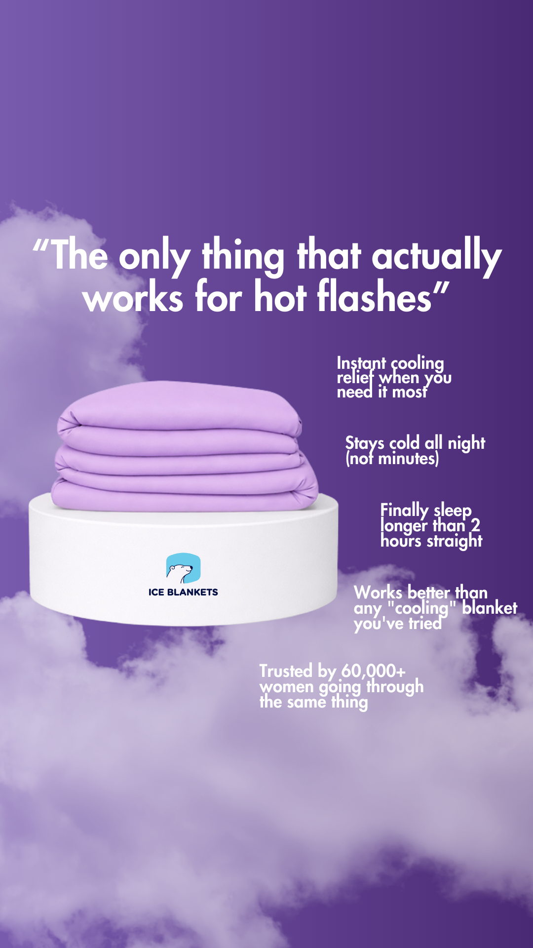 Ice Blankets Facebook ad: LIMITED TIME: UP TO 35% OFF